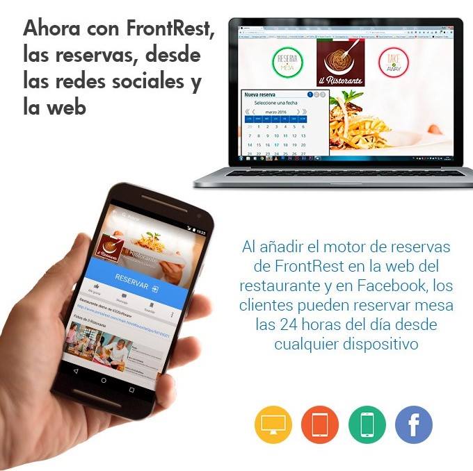 Reservas restaurantes desde redes sociales