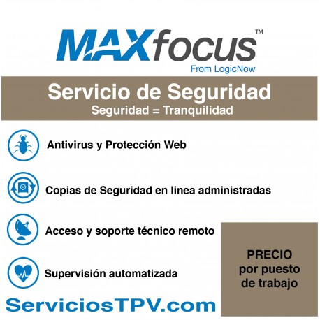 servicio de seguridad max antivirus copias en linea